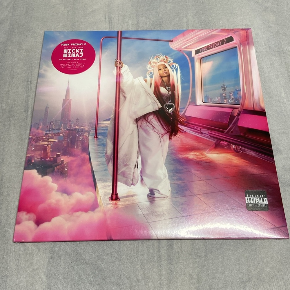 Nicki Minaj Pink Friday 2 Vinyl Record LP New Sealed Electric Blue
